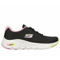 Skechers Womens Arch fit - Infiny cool (サイズ 36/37 残額) 黒 , ピンク , 緑色