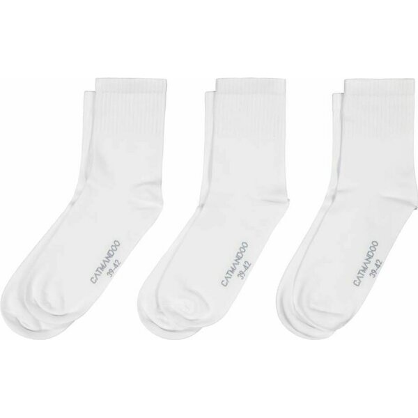 Catmandoo Crew 3pr sukkia (valkoinen, storlek 35-38)