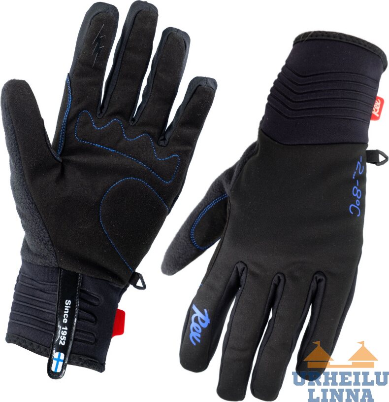 Rex Blue cross-country ski gloves -8-2C